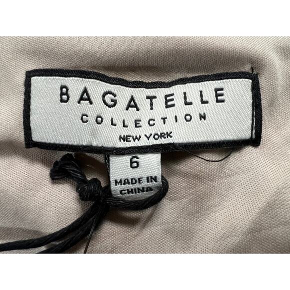 BAGATELLE COLLECTION WOMENS SIZE 6 FLORAL PRINT TIERED MAXI DRESS BEIGE BLUE NEW - Picture 4 of 14